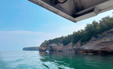 This is a pictured rocks in the U.P.